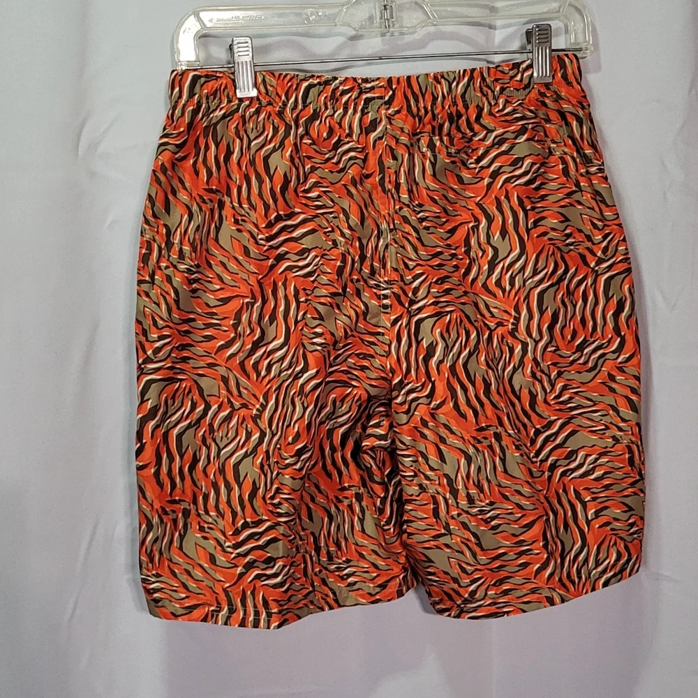 Nike Men's NWT Orange Wild Packable Volley Swim Trunks/Shorts Size Small